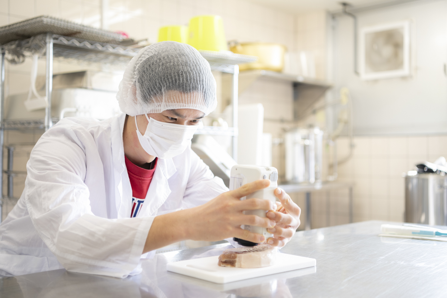 ハム製造イメージ写真撮影